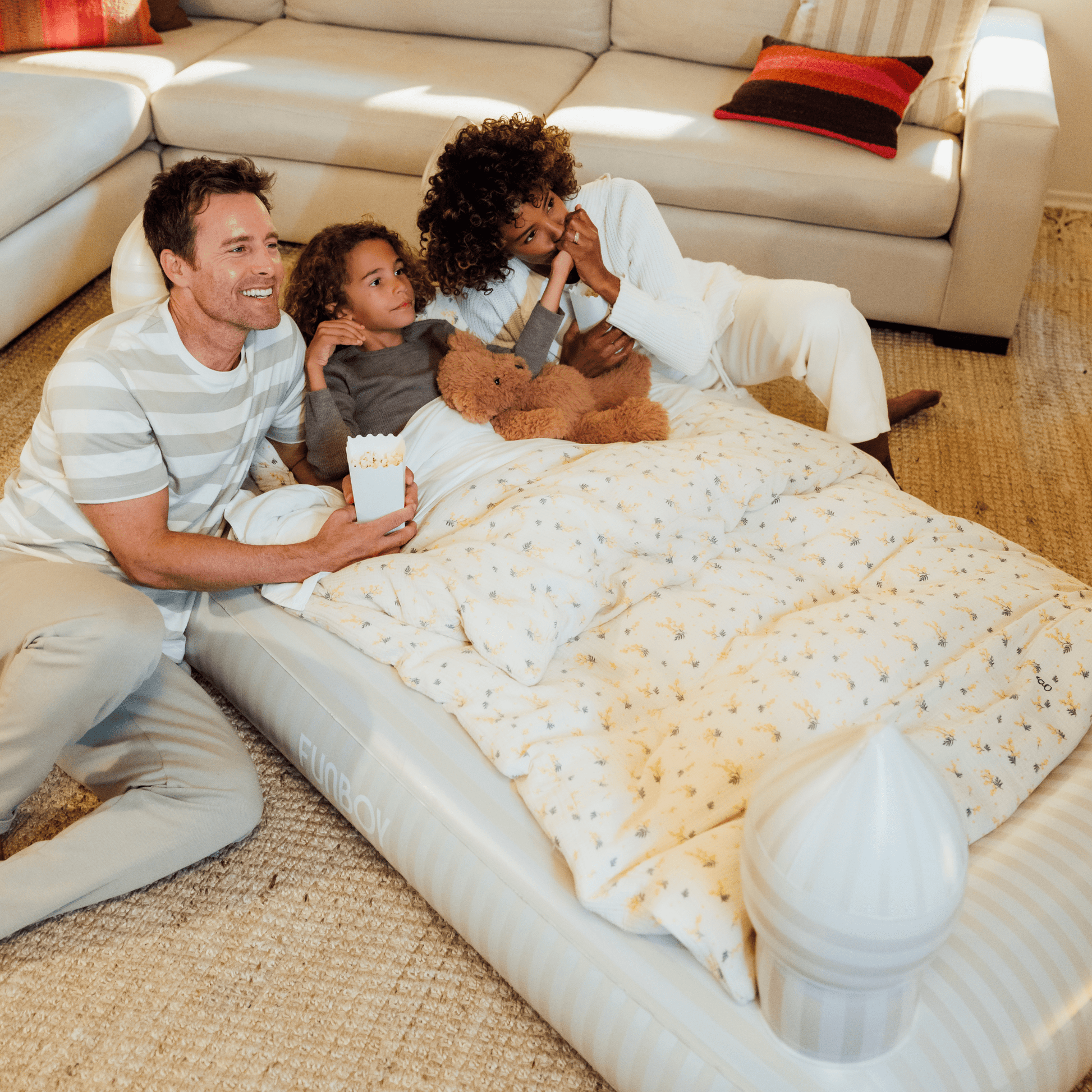 Kids Sleepover Bed - Striped Castle Air Mattress | Funboy On Sale