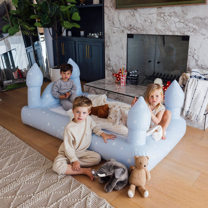 Kids Sleepover Bed - Blue Castle Air Mattress | Funboy Sale