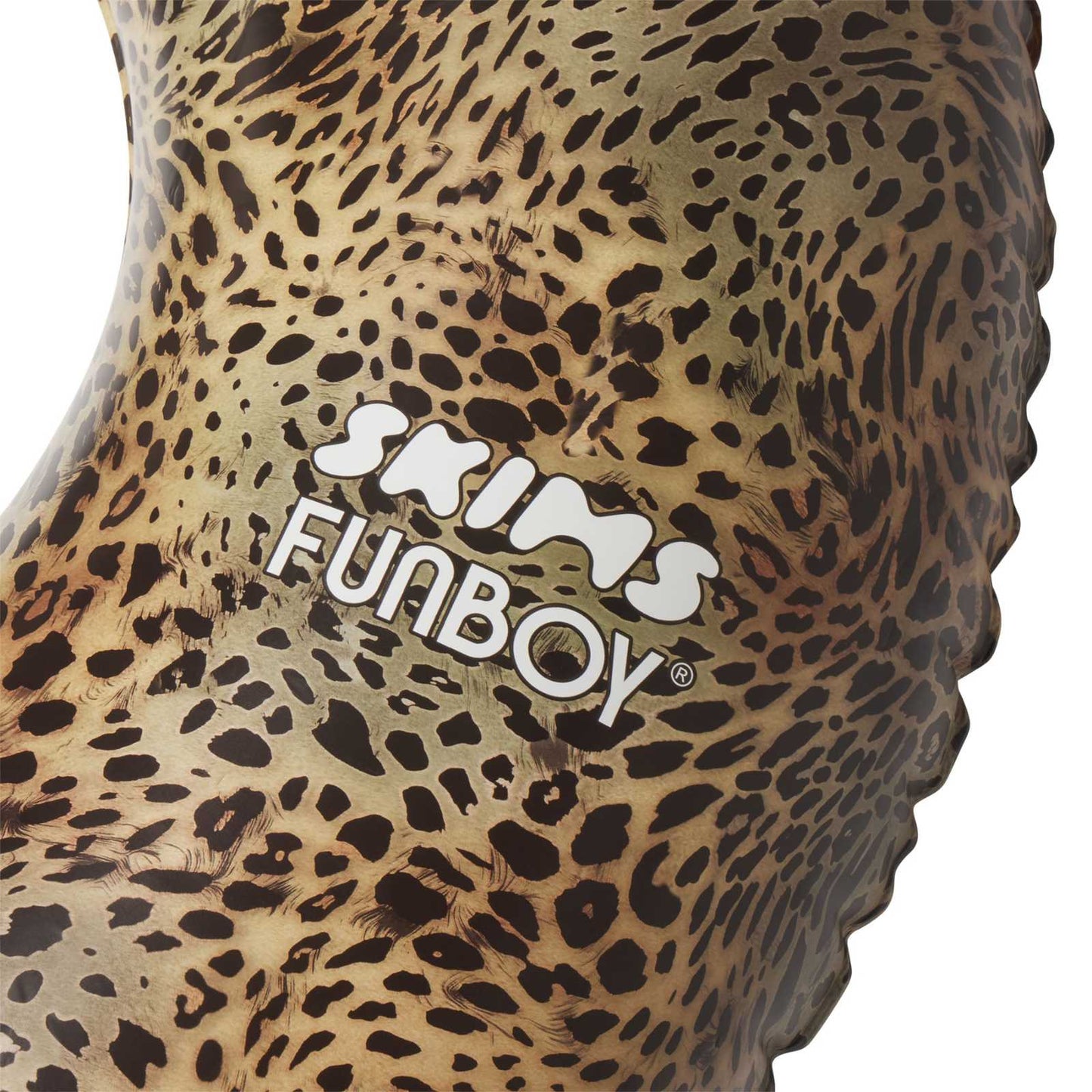 SKIMS x FUNBOY Luxe Cheetah Tube Float- 46" Inflated w/ cup holder | Funboy New