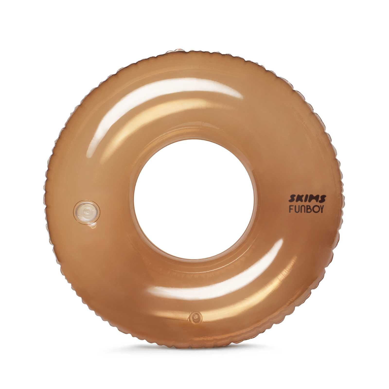 SKIMS x FUNBOY Sienna Clear Tube Float - 46" inflated w/ Cup Holder | Funboy Near Me