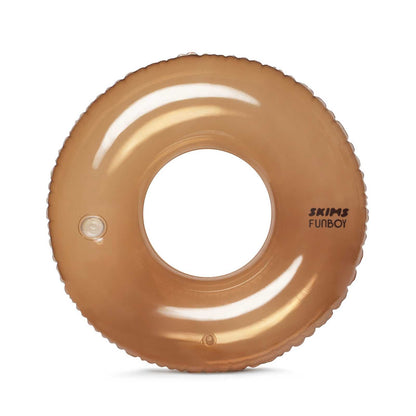 SKIMS x FUNBOY Sienna Clear Tube Float - 46" inflated w/ Cup Holder | Funboy Near Me
