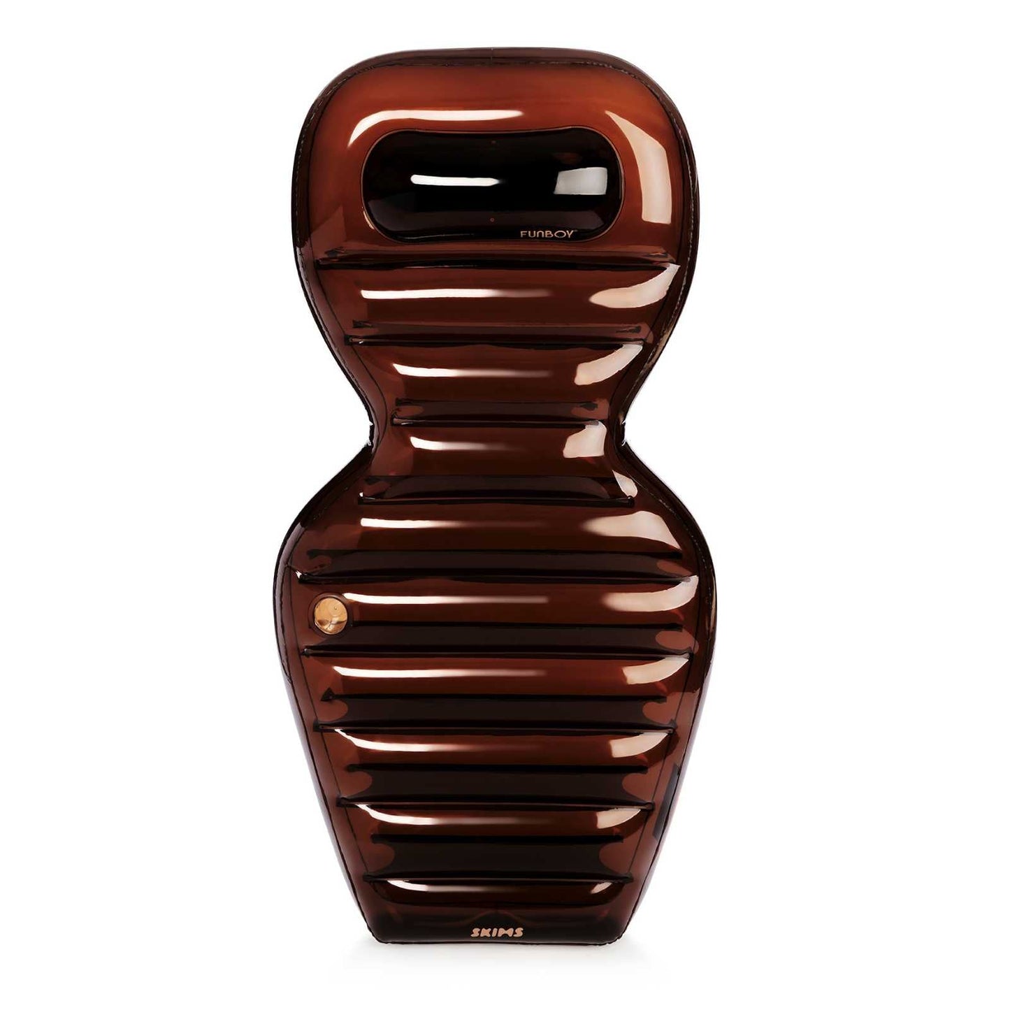 SKIMS x FUNBOY Cocoa Silhouette Clear Lounger | Funboy For Sale