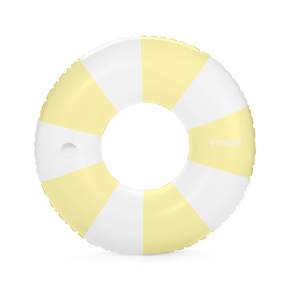 Yellow Vintage Stripe Tube Float | Funboy Discount