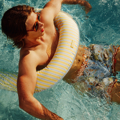Fabric Covered Pool Noodle - Yellow, Blue & White | Funboy For Sale