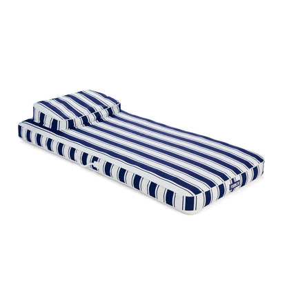 Fabric Classic Mat Lounger Pool Float - Green Cabana Stripe | Funboy Near Me
