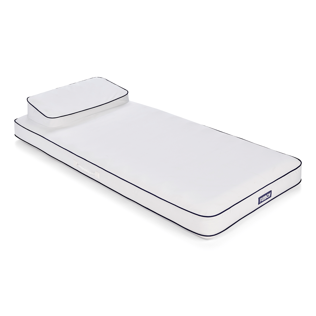 Fabric Classic Mat Lounger Pool Float - Classic White | Funboy On Sale