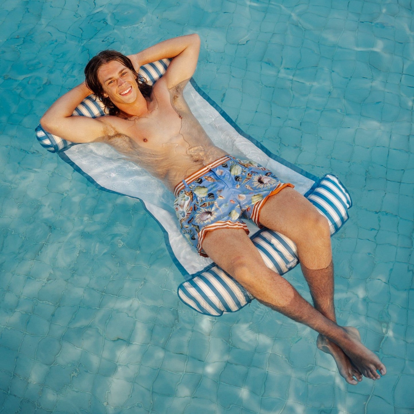 Fabric Pool Hammock, Denim Blue | Funboy Sale