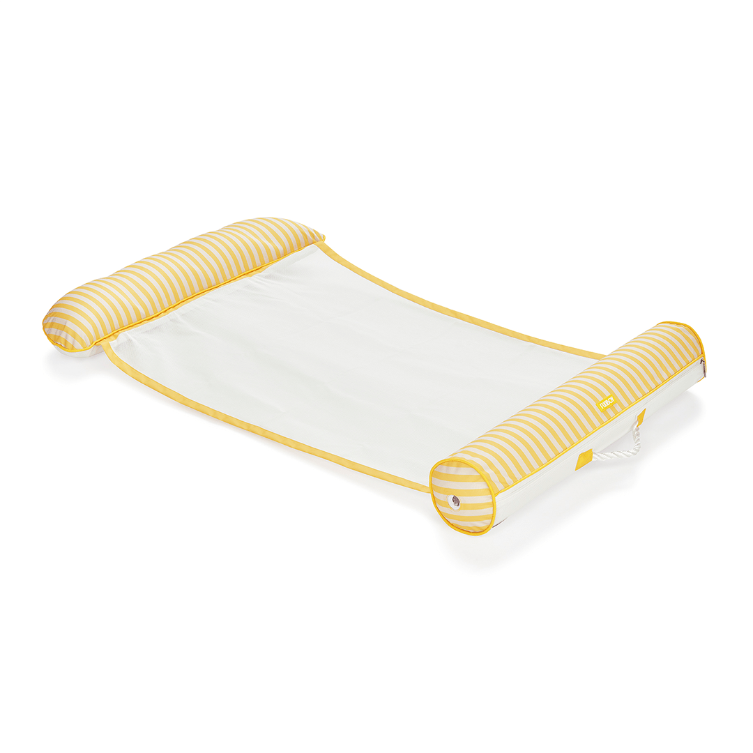 Premium Fabric Pool Hammock -Yellow Cabana Stripe | Funboy Discount