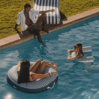 Fabric Covered Pool Noodle - Green Stripe | Funboy New