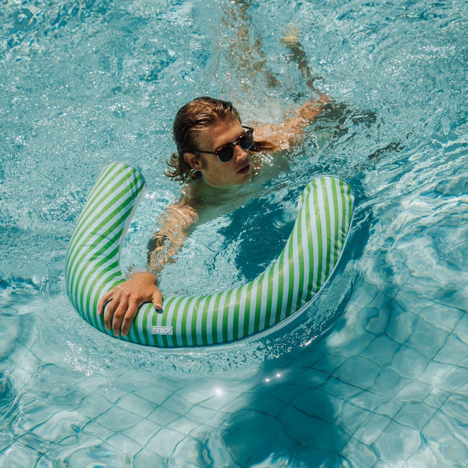 Fabric Covered Pool Noodle - Blue & Green | Funboy Online