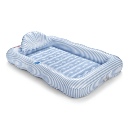 Tanning Pool Lounger: Blue & White Stripes | Funboy On Sale