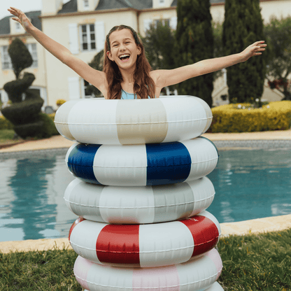 Pool Tubes for Kids: Vintage Kids Tube Float, Tan | Funboy Near Me