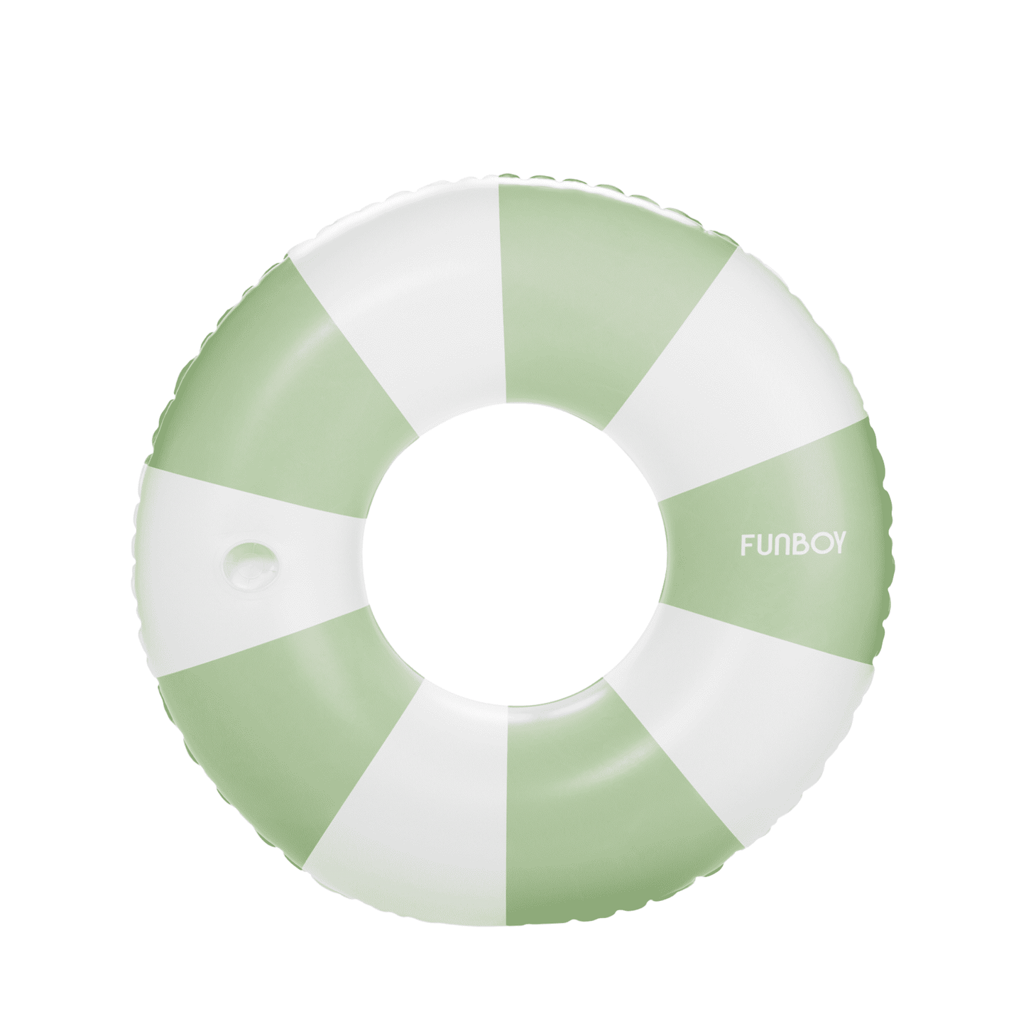 Large Pool Tube Float: Sage & White Stripes, 48" | Funboy On Sale