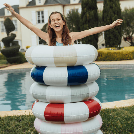 FUNBOY Vintage Sage Stripe Inflatable Kids Pool Float Tube 34" | Funboy Sale