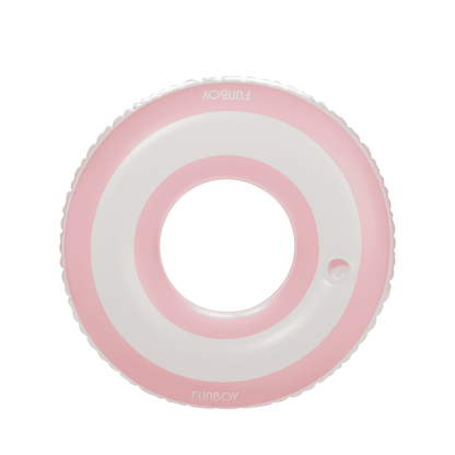 Pool Tube Float: Pink & White, Striped | Funboy Discount
