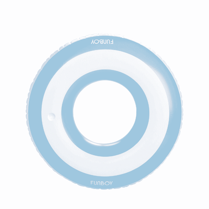 Blue & White Stripe Tube Pool Float | Funboy New