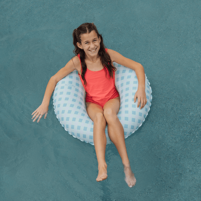 Blue Gingham Kids Tube Float | Funboy Near Me