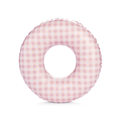 Pink Gingham Kids Tube Float | Funboy On Sale