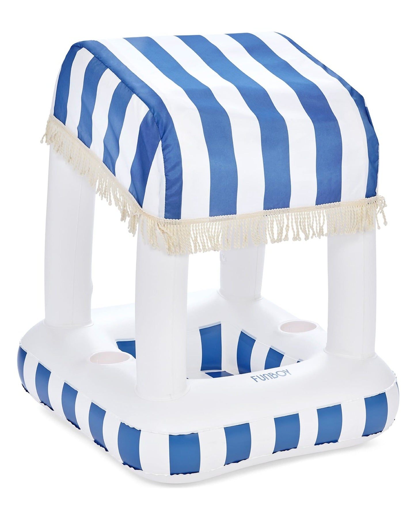 Blue & White Striped Floating Cabana Bar | Funboy For Sale