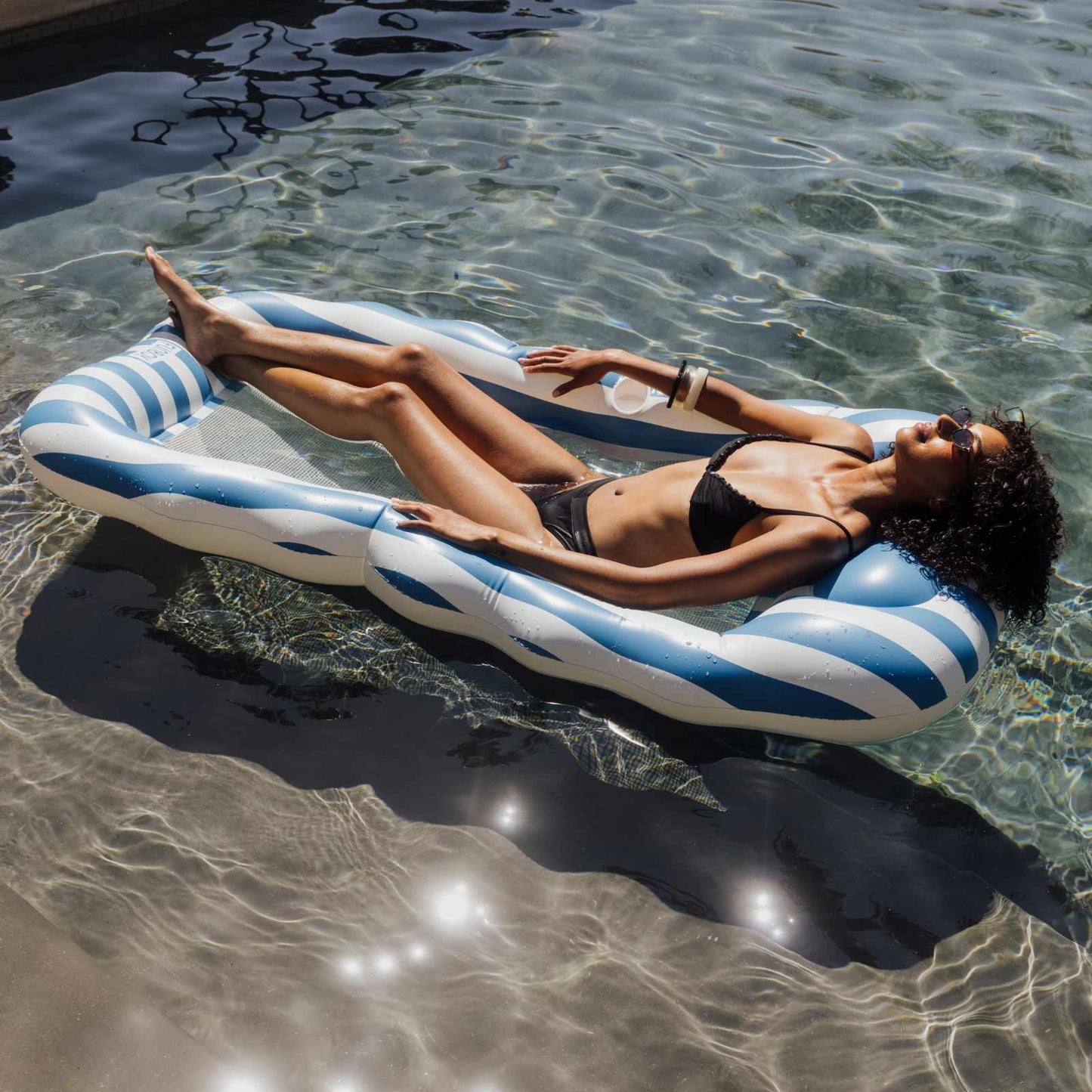 Mesh Lounger Blue Stripe | Funboy On Sale