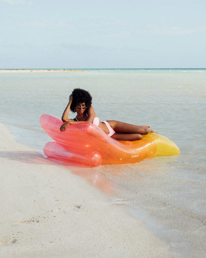 Clear Rainbow Chaise Lounger Pool Float | Funboy For Sale